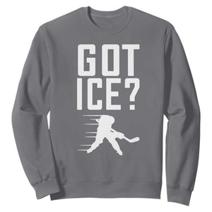 Got Ice Sweatshirt Funny Youth Ice Hockey Gift TS12 Charcoal Print Your Wear