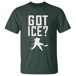 Got Ice T Shirt Funny Youth Ice Hockey Gift TS12 Dark Forest Green Print Your Wear