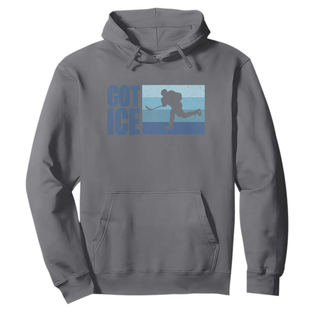 Got Ice Hoodie Ocean Blue Retro Ice Hockey Sport Lover Gift TS12 Charcoal Print Your Wear