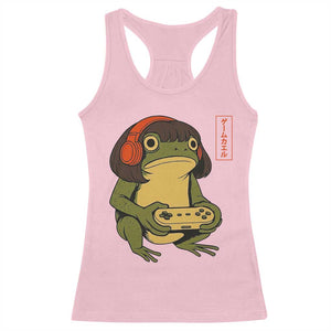 Funny Frog Bob Haircut Gamer Meme Racerback Tank Top Game Lover TS12 Light Pink Print Your Wear