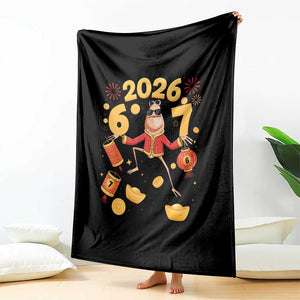 Funny Marcus The Worm Six Seven Meme Throw Blanket Lunar New Year 2026 Gift TS12 Print Your Wear