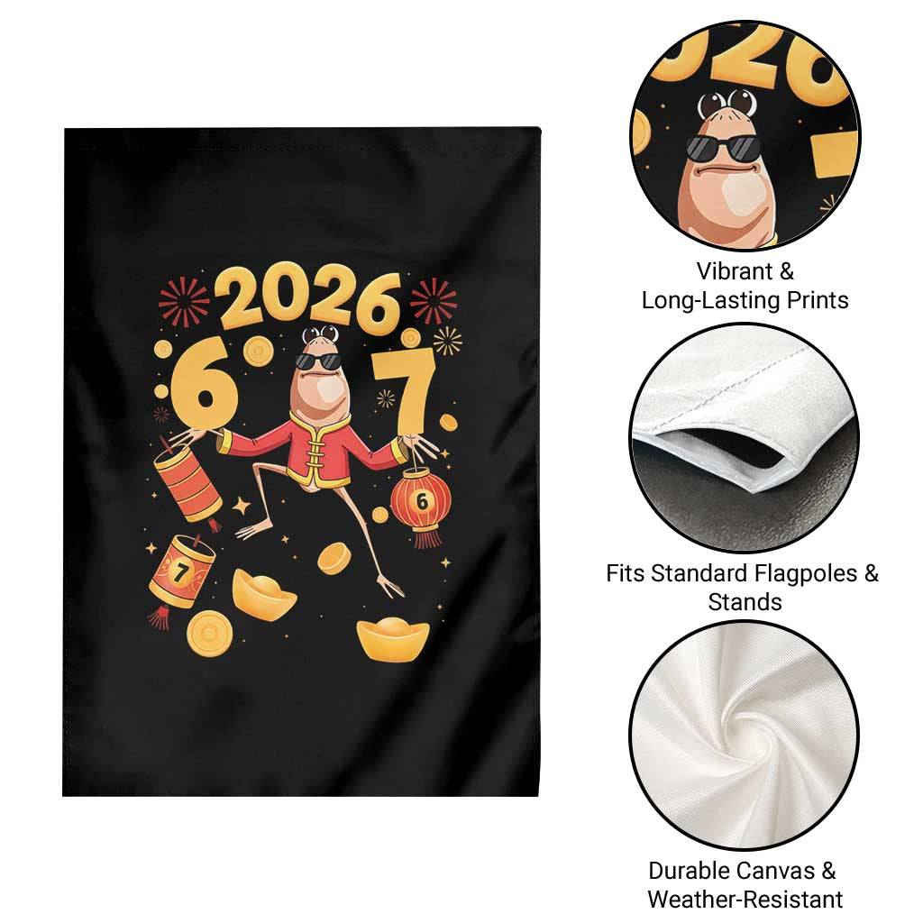 Funny Marcus The Worm Six Seven Meme Garden Flag Lunar New Year 2026 Gift TS12 Print Your Wear