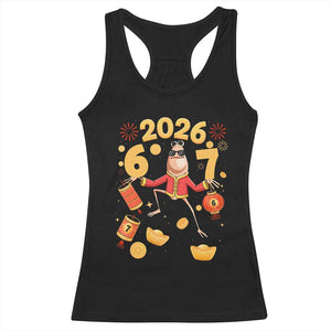 Funny Marcus The Worm Six Seven Meme Racerback Tank Top Lunar New Year 2026 Gift TS12 Black Print Your Wear