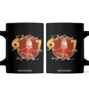 Funny Marcus The Worm Six Seven Lunar New Year Meme Coffee Mug TS12 Black Print Your Wear