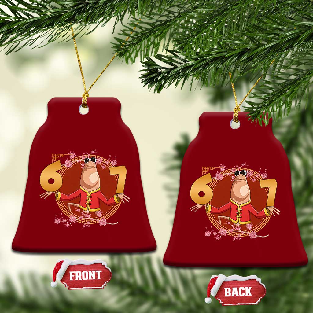 Funny Marcus The Worm Six Seven Lunar New Year Meme Ceramic Ornament TS12 Print Your Wear