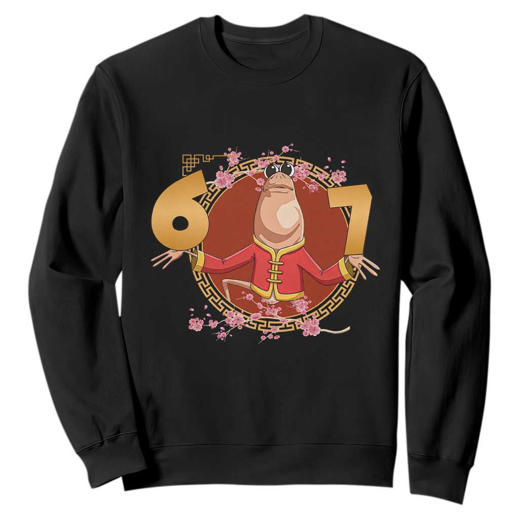 Funny Marcus The Worm Six Seven Lunar New Year Meme Sweatshirt TS12 Black Print Your Wear