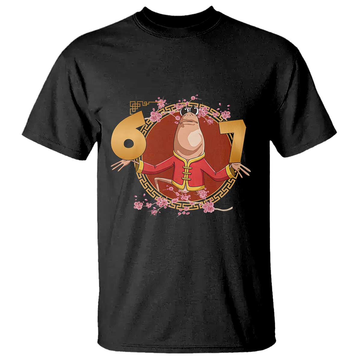 Funny Marcus The Worm Six Seven Lunar New Year Meme T Shirt TS12 Black Print Your Wear