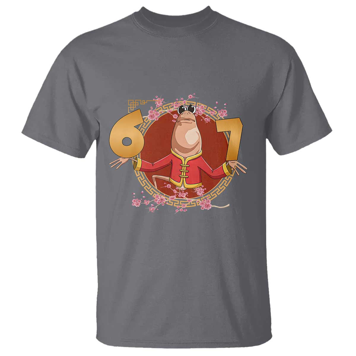 Funny Marcus The Worm Six Seven Lunar New Year Meme T Shirt TS12 Charcoal Print Your Wear