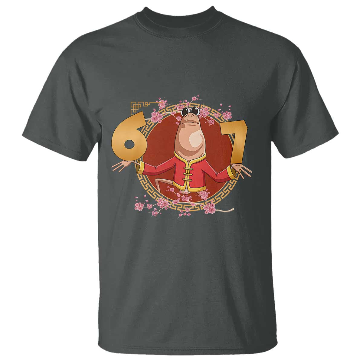 Funny Marcus The Worm Six Seven Lunar New Year Meme T Shirt TS12 Dark Heather Print Your Wear