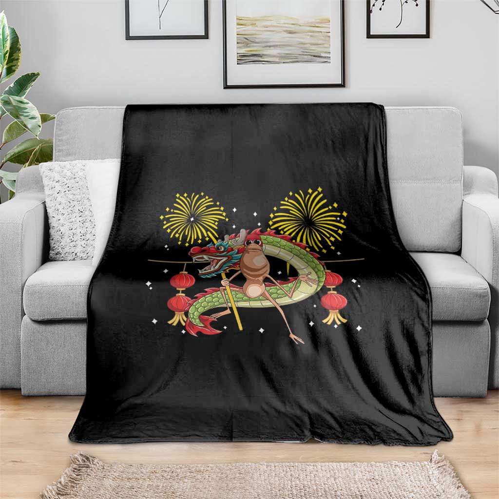 Funny Marcus The Worm Meme Throw Blanket Viral Lunar New Year TS12 Print Your Wear
