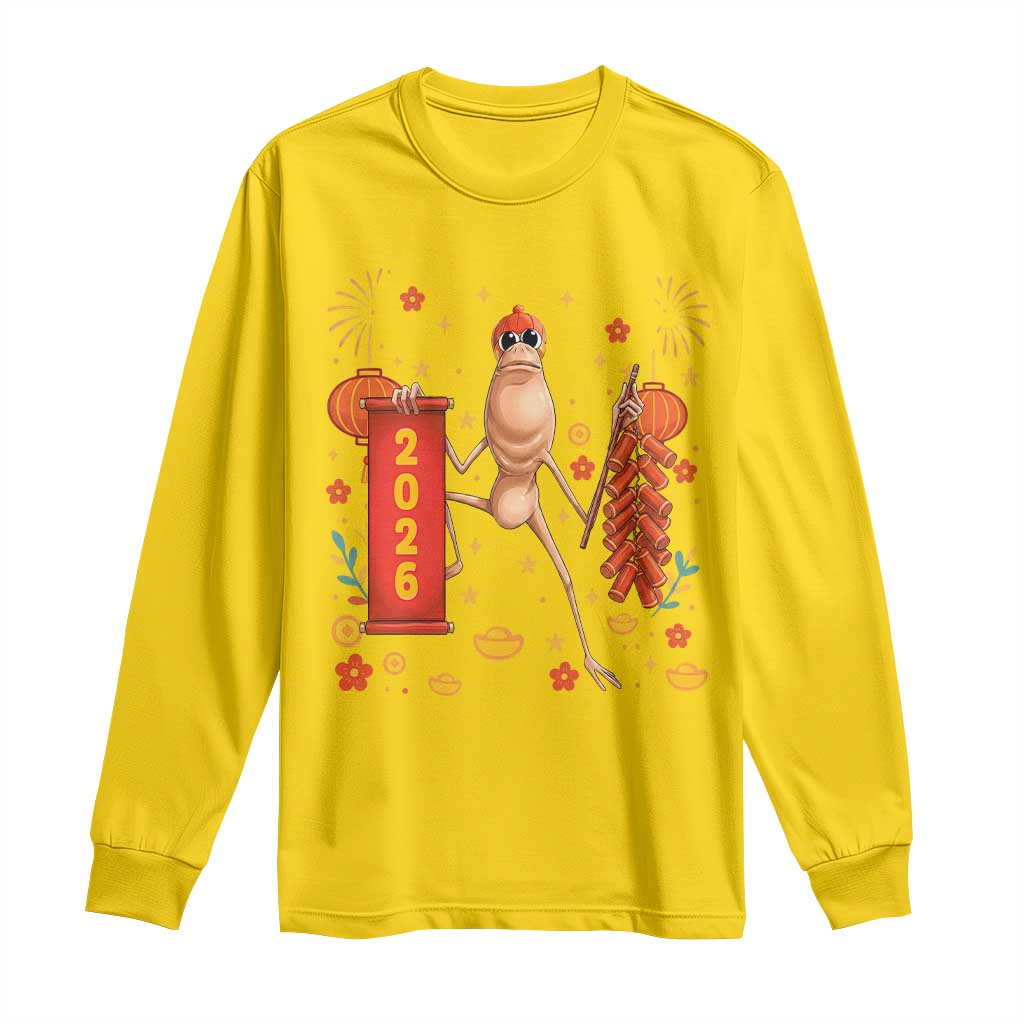 Marcus The Worm Lunar New Year Meme Long Sleeve Shirt Trendy Gag Gift TS12 Daisy Print Your Wear