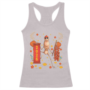 Marcus The Worm Lunar New Year Meme Racerback Tank Top Trendy Gag Gift TS12 Ice Gray Print Your Wear