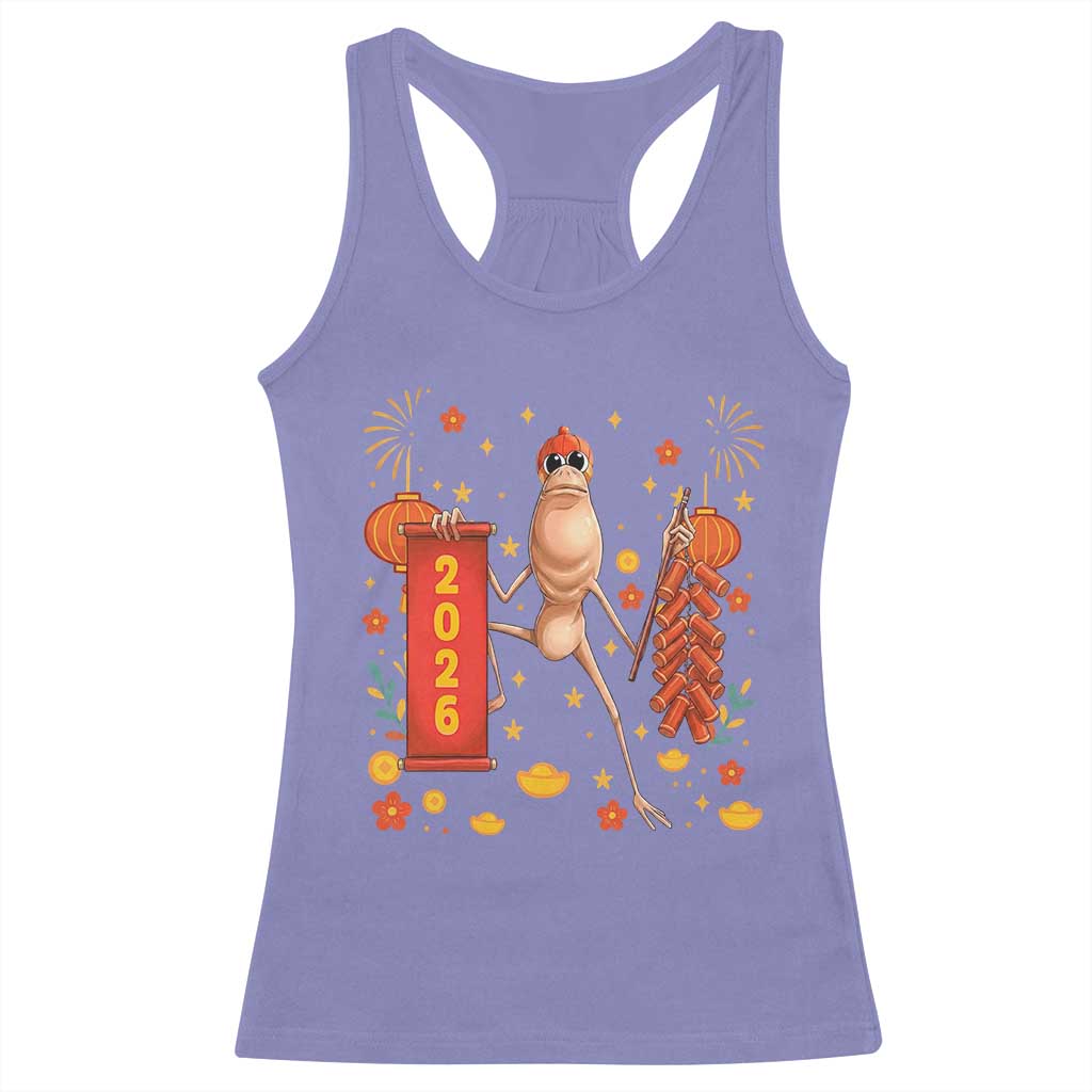 Marcus The Worm Lunar New Year Meme Racerback Tank Top Trendy Gag Gift TS12 Violet Print Your Wear