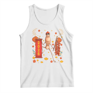 Marcus The Worm Lunar New Year Meme Tank Top Trendy Gag Gift TS12 White Print Your Wear
