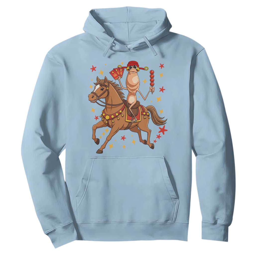 Funny Marcus The Worm Lunar New Year Hoodie Viral Meme TS12 Light Blue Print Your Wear