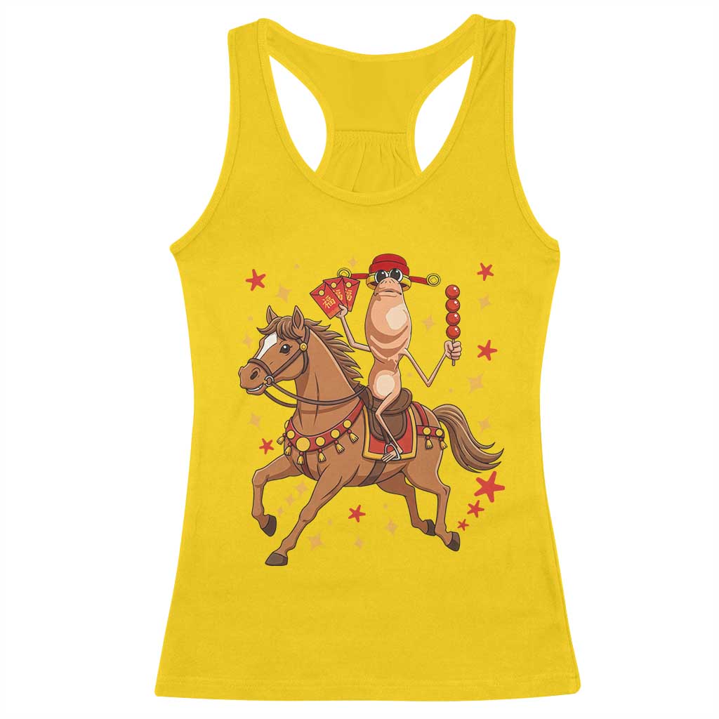 Funny Marcus The Worm Lunar New Year Racerback Tank Top Viral Meme TS12 Daisy Print Your Wear