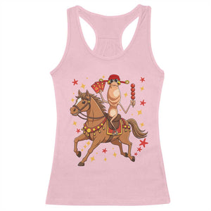 Funny Marcus The Worm Lunar New Year Racerback Tank Top Viral Meme TS12 Light Pink Print Your Wear