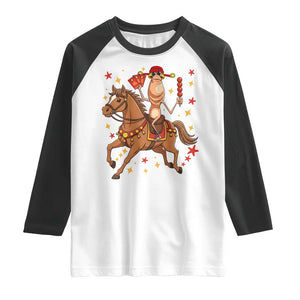 Funny Marcus The Worm Lunar New Year Raglan Shirt Viral Meme TS12 White Black Print Your Wear