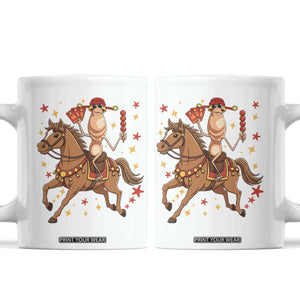 Funny Marcus The Worm Lunar New Year Coffee Mug Viral Meme TS12 White Print Your Wear