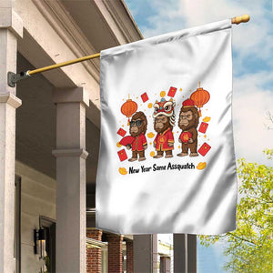 Funny New Year Same Assquatch Garden Flag Bigfoot Lover TS12 Print Your Wear