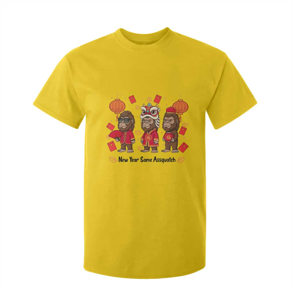 Funny New Year Same Assquatch T Shirt For Kid Bigfoot Lover TS12 Daisy Print Your Wear
