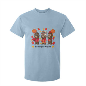 Funny New Year Same Assquatch T Shirt For Kid Bigfoot Lover TS12 Light Blue Print Your Wear