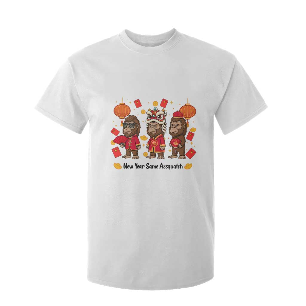 Funny New Year Same Assquatch T Shirt For Kid Bigfoot Lover TS12 White Print Your Wear
