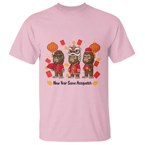 Funny New Year Same Assquatch T Shirt Bigfoot Lover TS12 Light Pink Print Your Wear