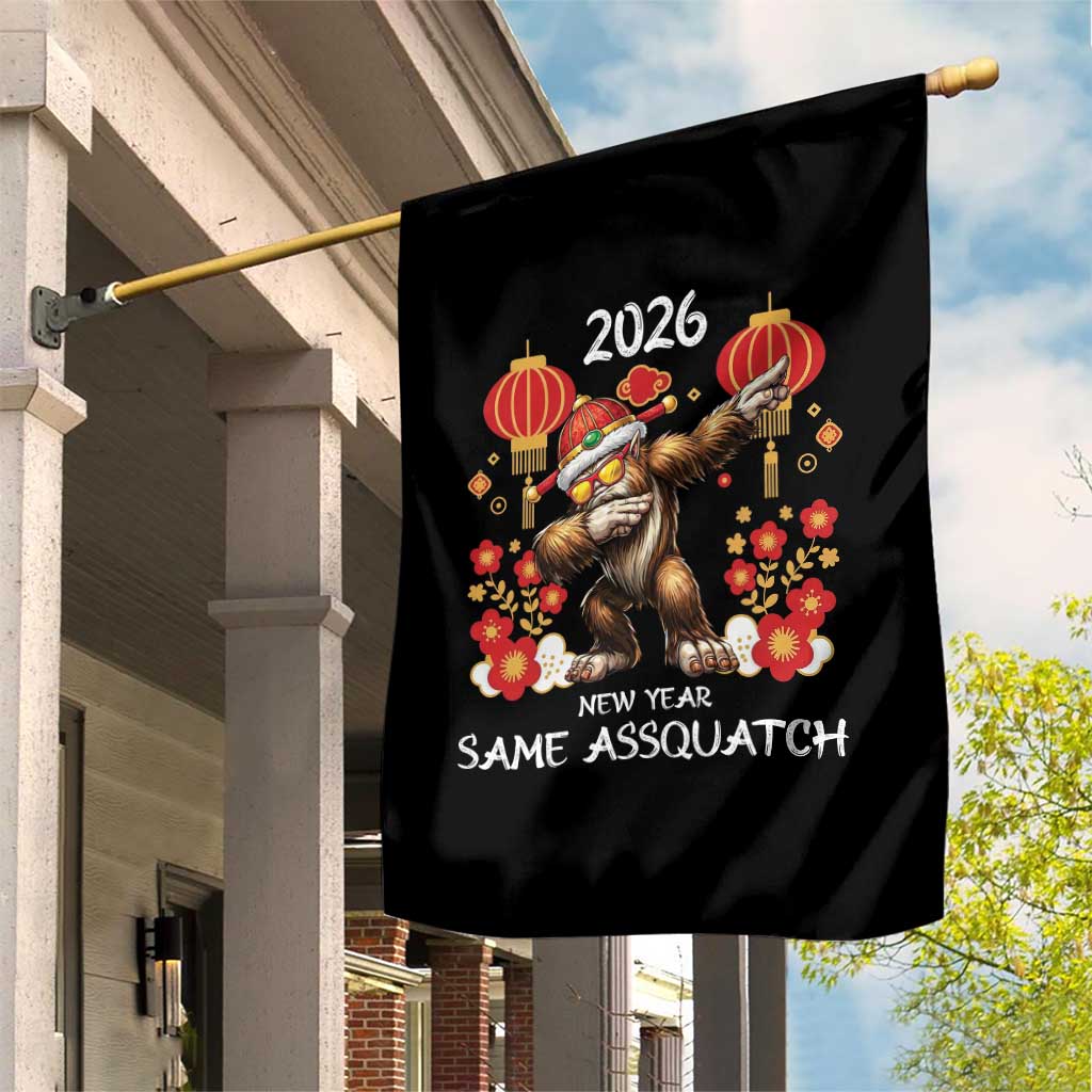 Bigfoot Lunar New Year Garden Flag Funny Same Assquatch TS12 Print Your Wear