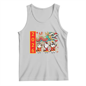 Cute Horse Dragon Dance Tank Top Lunar New Year TS12 Ash Print Your Wear