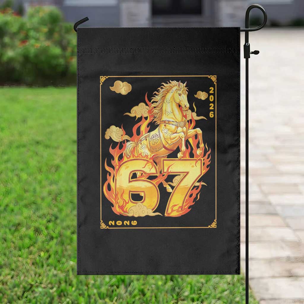 Funny Horse Six Seven Meme Garden Flag Happy Lunar New Year TS12 Print Your Wear