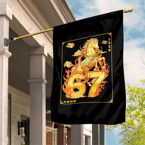 Funny Horse Six Seven Meme Garden Flag Happy Lunar New Year TS12 Print Your Wear