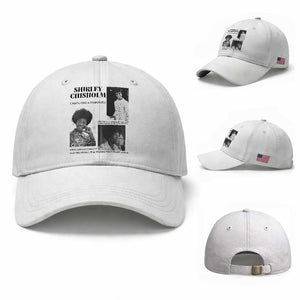 Shirley Chisholm Unbought And Unbossed Baseball Cap Vintage Feminist Poster TS12 Baseball Cap Universal Fit White Print Your Wear