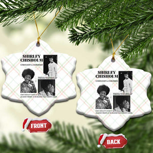 Shirley Chisholm Unbought And Unbossed Ceramic Ornament Vintage Feminist Poster TS12 Print Your Wear