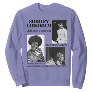 Shirley Chisholm Unbought And Unbossed Sweatshirt Vintage Feminist Poster TS12 Violet Print Your Wear