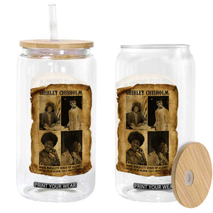 Vintage Shirley Chisholm Glass Can When Morality Meets Profit Quote TS12 Print Your Wear