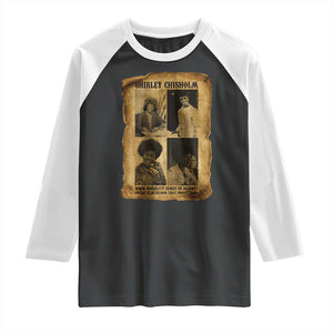 Vintage Shirley Chisholm Raglan Shirt When Morality Meets Profit Quote TS12 Black White Print Your Wear
