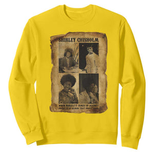 Vintage Shirley Chisholm Sweatshirt When Morality Meets Profit Quote TS12 Daisy Print Your Wear