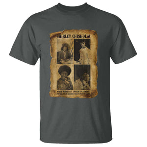 Vintage Shirley Chisholm T Shirt When Morality Meets Profit Quote TS12 Dark Heather Print Your Wear