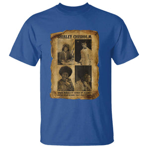 Vintage Shirley Chisholm T Shirt When Morality Meets Profit Quote TS12 Royal Blue Print Your Wear