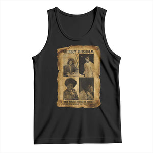 Vintage Shirley Chisholm Tank Top When Morality Meets Profit Quote TS12 Black Print Your Wear