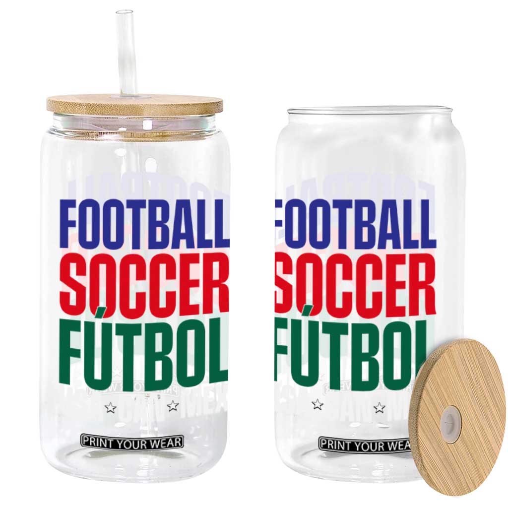Canada Mexico USA Glass Can Football Fan Gift TS12 Print Your Wear