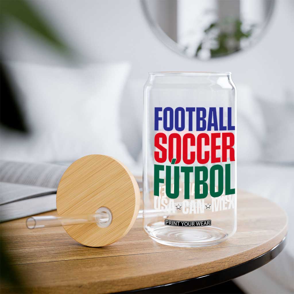 Canada Mexico USA Glass Can Football Fan Gift TS12 Print Your Wear