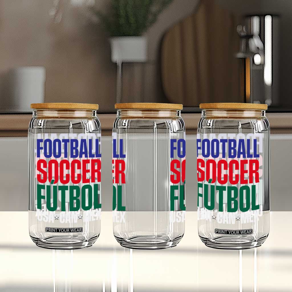 Canada Mexico USA Glass Can Football Fan Gift TS12 Print Your Wear