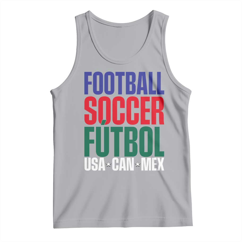 Canada Mexico USA Tank Top Football Fan Gift TS12 Athletic Heather Print Your Wear