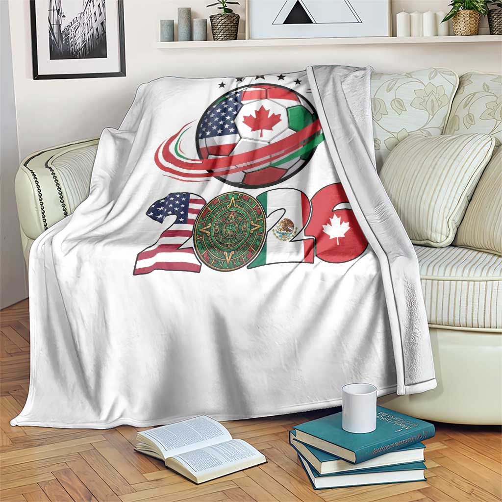 USA Mexico Canada Throw Blanket 2026 Football Fan Gift TS12 Print Your Wear