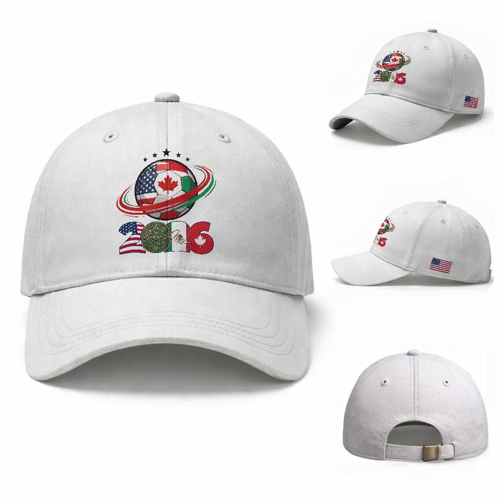USA Mexico Canada Baseball Cap 2026 Football Fan Gift TS12 Baseball Cap Universal Fit White Print Your Wear