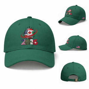 USA Mexico Canada Baseball Cap 2026 Football Fan Gift TS12 Baseball Cap Universal Fit Irish Green Print Your Wear