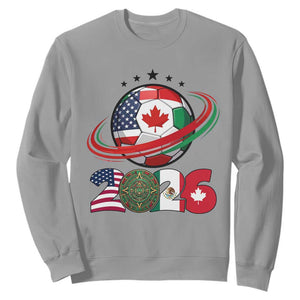 USA Mexico Canada Sweatshirt 2026 Football Fan Gift TS12 Sport Gray Print Your Wear