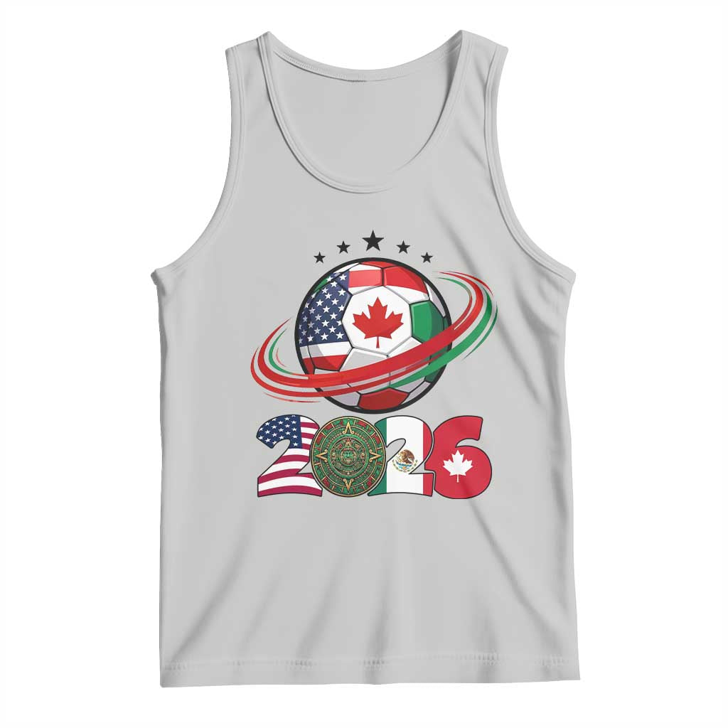 USA Mexico Canada Tank Top 2026 Football Fan Gift TS12 Ash Print Your Wear